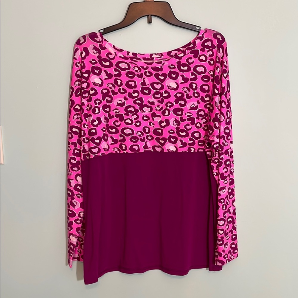 Lilly Pulitzer Finn Top Don’t Be A Cheetah NWT XL